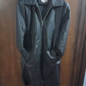 Black Leather Coat